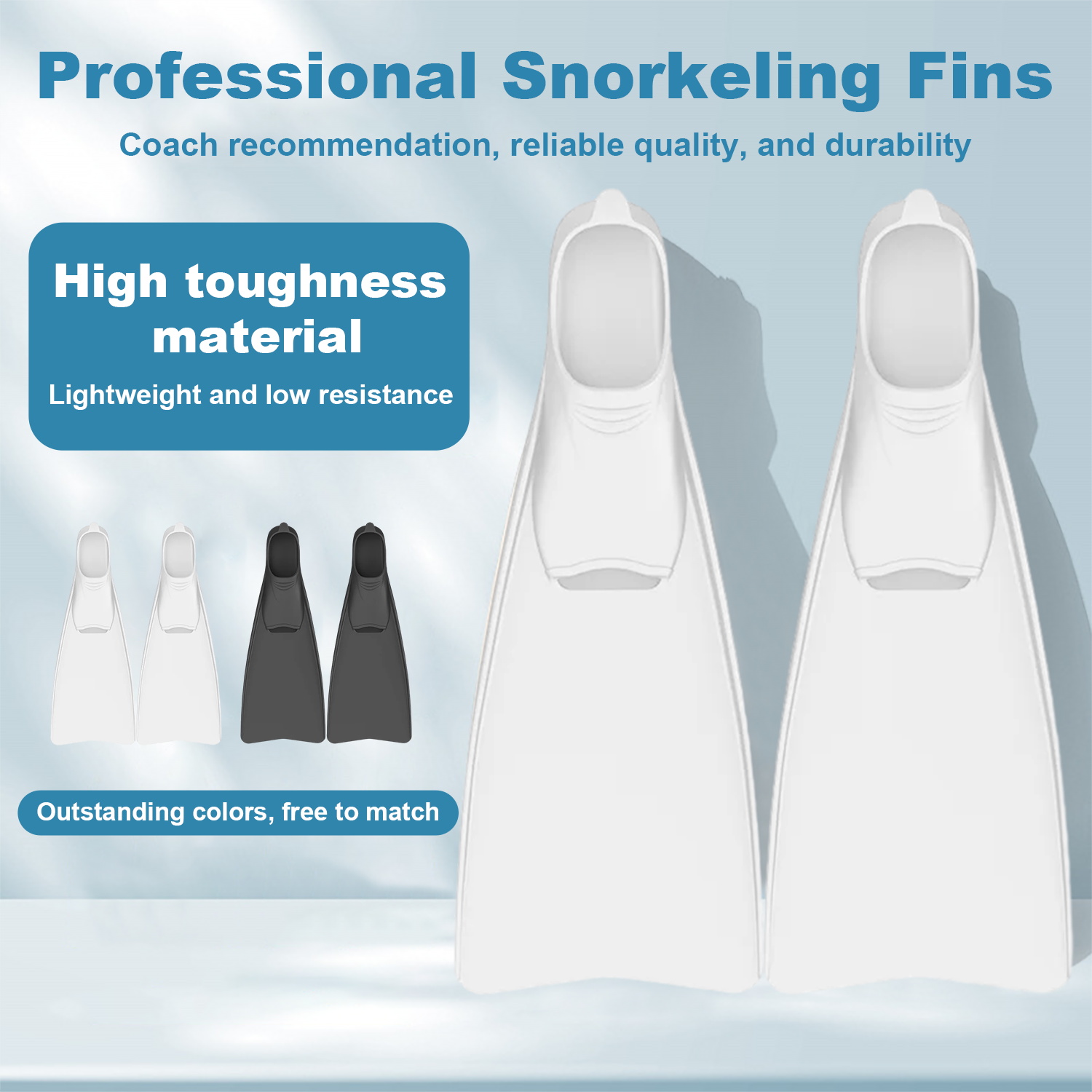 Tech Diving Accessories - Adult Snorkelling Frog Shoes New Silicone