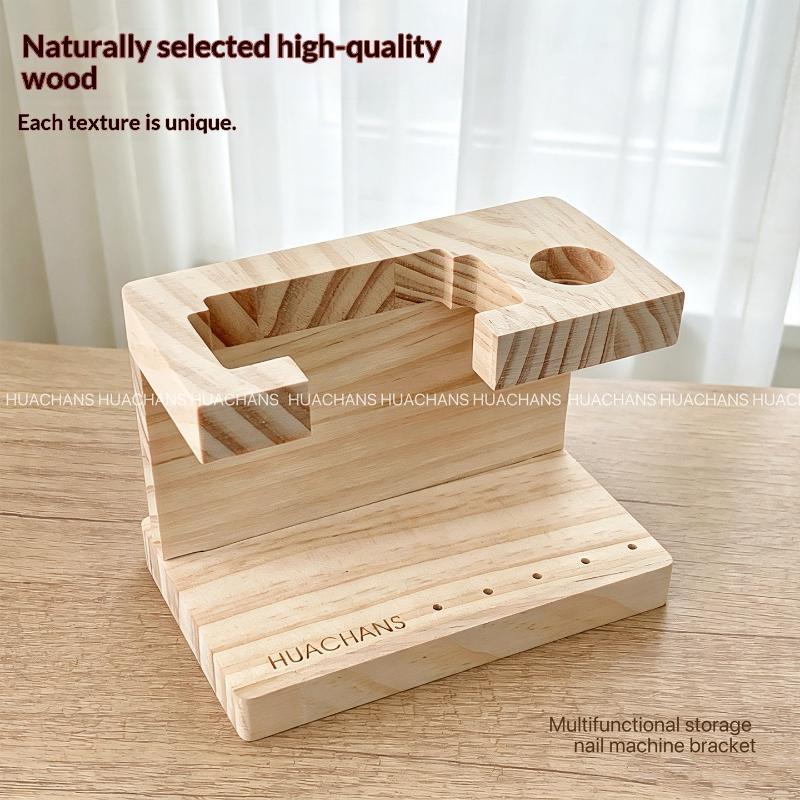 Nail Tech Accessories - 1Pcs Nail Drill Bit Wooden Holder: