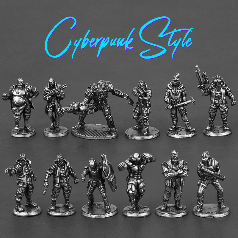 Tech Accessories Board - Futuristic Tech Cyberpunk Style Metal Soldier