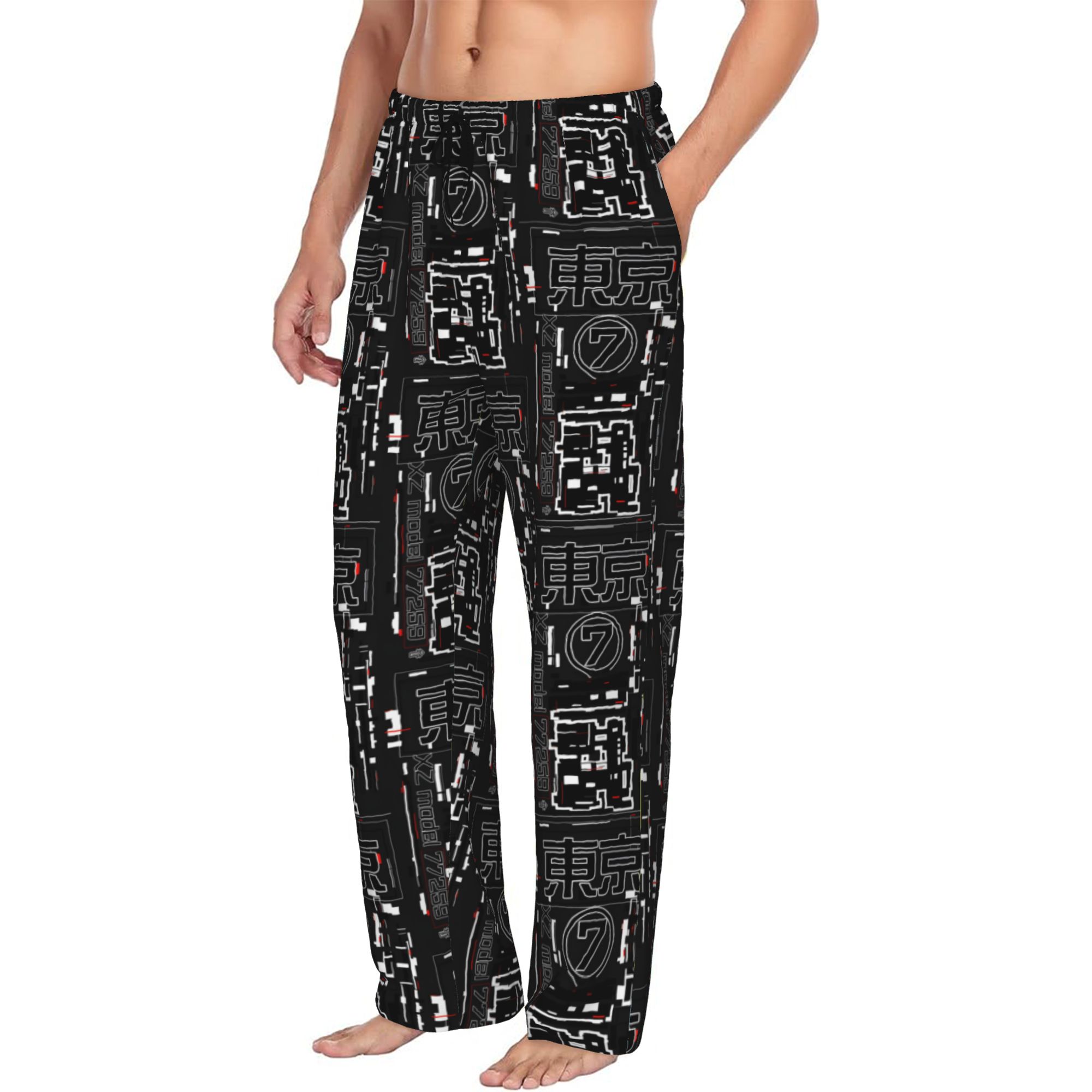 Japanese Tech Accessories - Custom Men's Japanese Techwear Tech Pajama