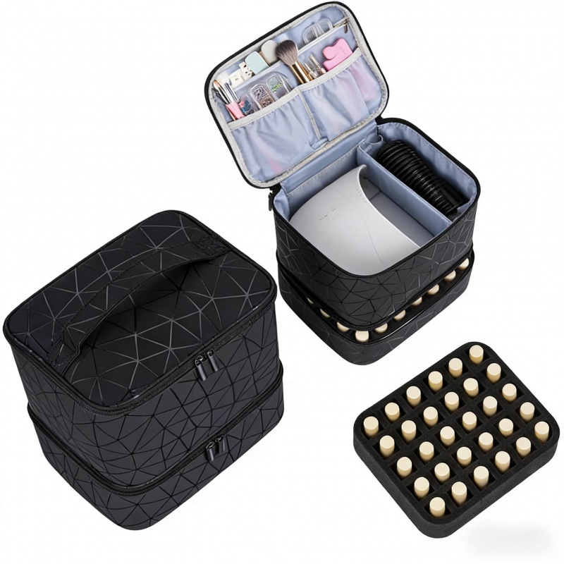 Nail Tech Accessories - Professional Large-Capacity Nail Art Storage Box