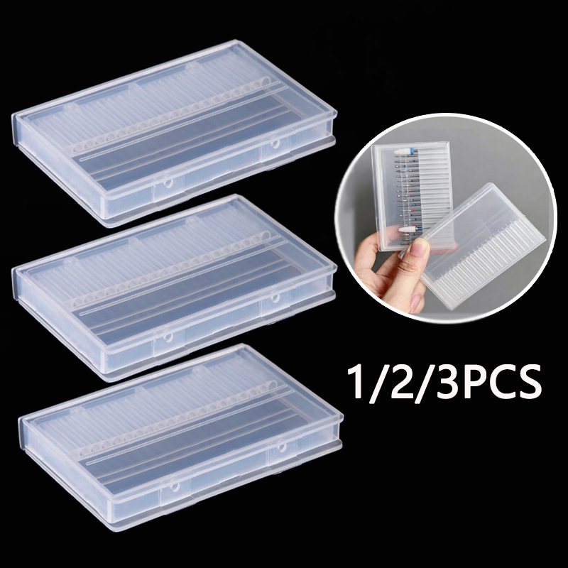 Nail Tech Accessories - 1/2/3PCS 20 Slots Clear Nail Drill