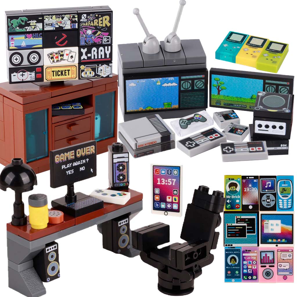 Tech Diving Accessories - MOC Game Console Computer Model Buidling
