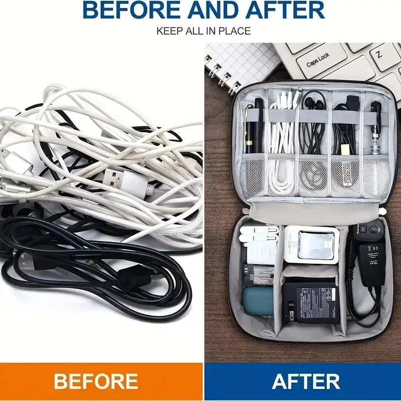 Portable Tech Organizer Case f - Tech Accessories Types 评论和价格