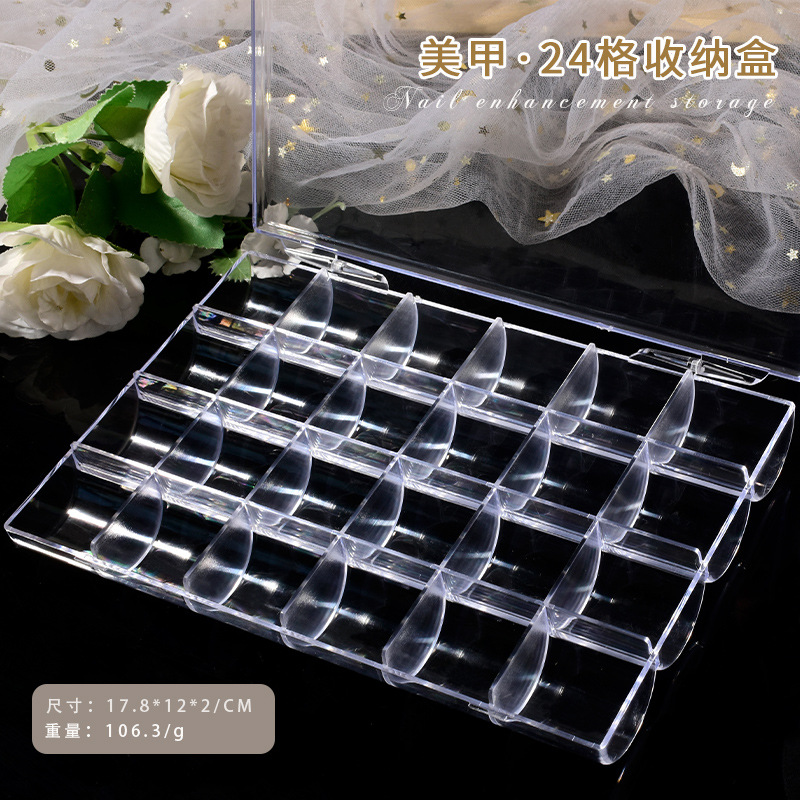 6/12/24grids Empty Clear Plast - Nail Tech Accessories 评论和价格