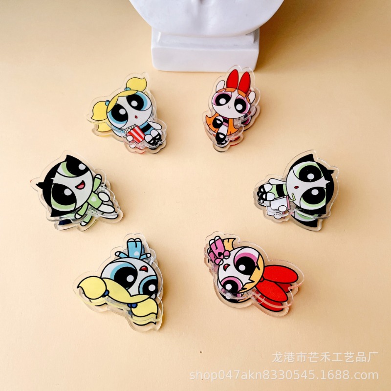 6PCS Kawaii The Powerpuffs Gir - Tech Office Accessories 评论和价格