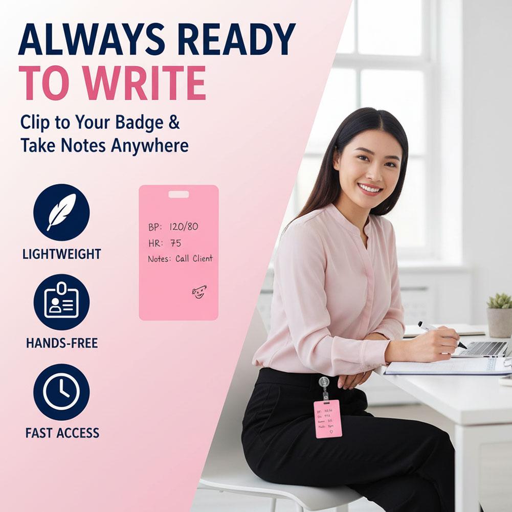Portable Dry Erase Note Badge  - Tech Office Accessories 评论和价格