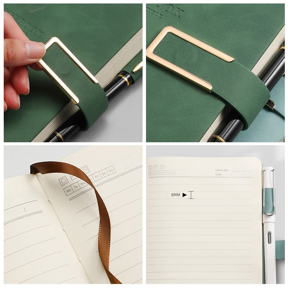 New PU Leather Magnetic Buckle - Pen Holder Magnetic 评论和价格