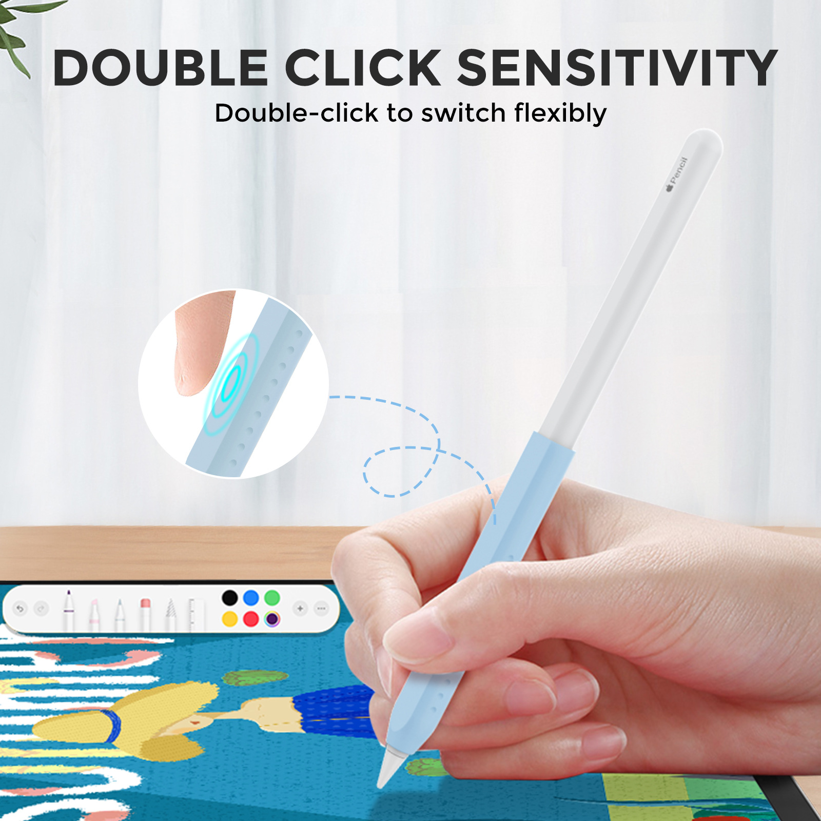 1PC Stylus Cover for Apple Pen - Pen Holder Magnetic 评论和价格