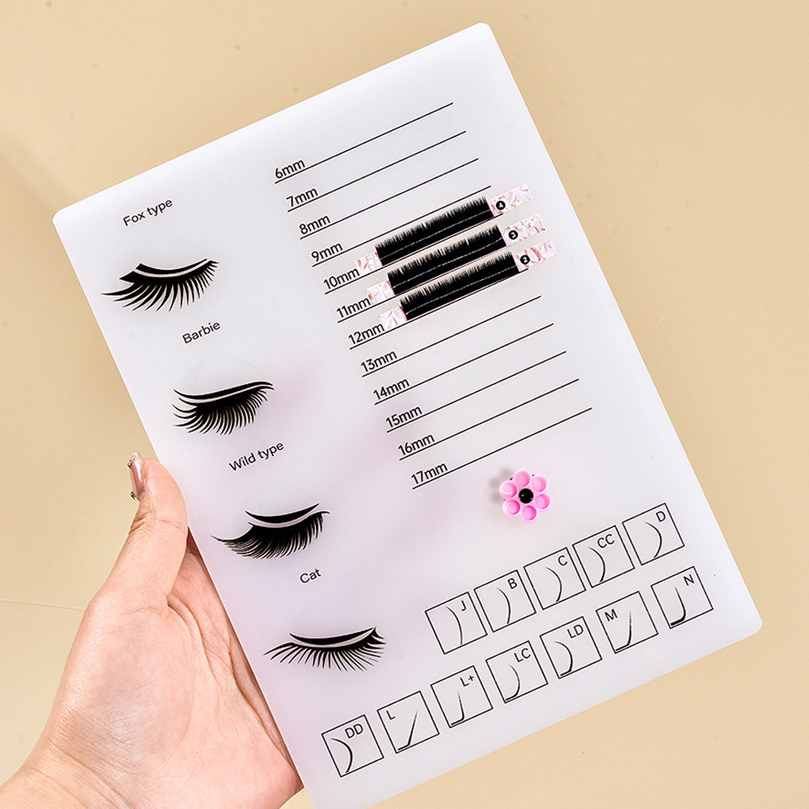 Thicker Acrylic Eyelash Pallet - Tech Accessories Board 评论和价格