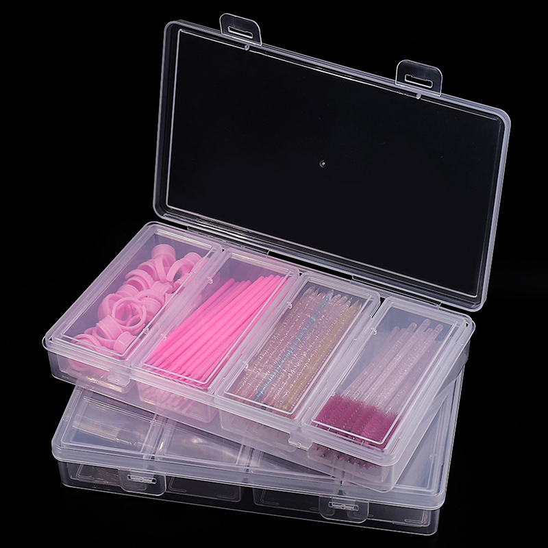 4 Grid Independent Storage Box - Nail Tech Accessories 评论和价格
